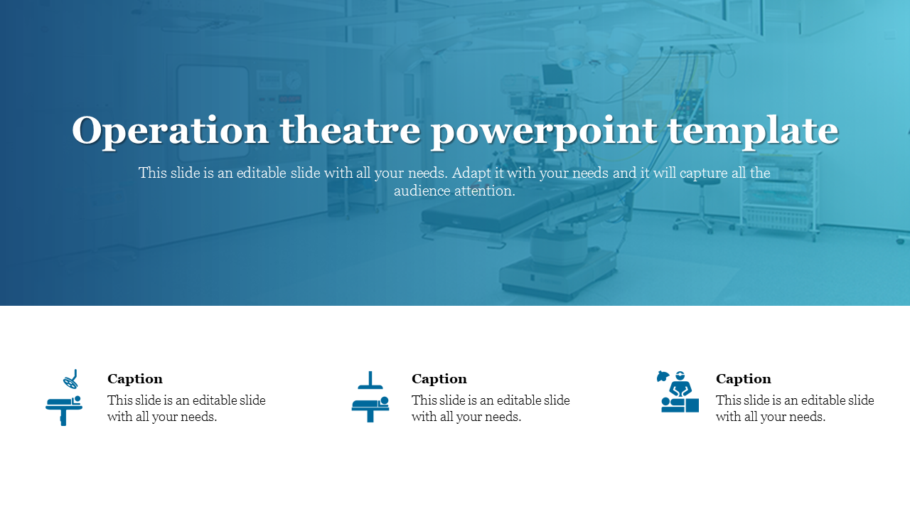 Operation Theatre PowerPoint Template Presentation Slides